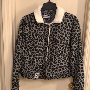 Corduroy Animal print Mickey Mouse jacket